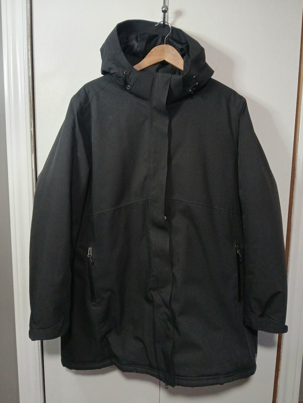 Wind River Mens 2XL Charcoal Winter Parka Jacket T-MAX HD2 Hooded Coat